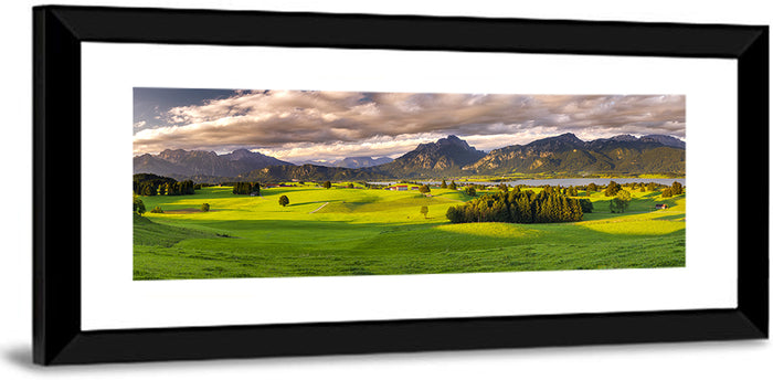 Füssen Forggensee Alpine Lake Landscape Wall Art as a framed print