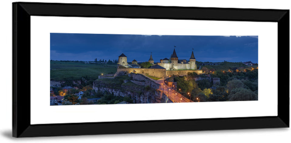 Kamianets-podilskyi Fortress at Dusk Wall Art