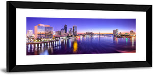 Jacksonville City Skyline Wall Art