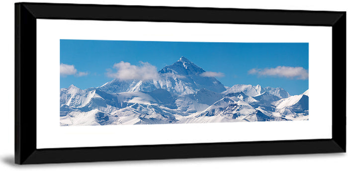 Mount Everest Snow Ridge Wall Art as a framed print