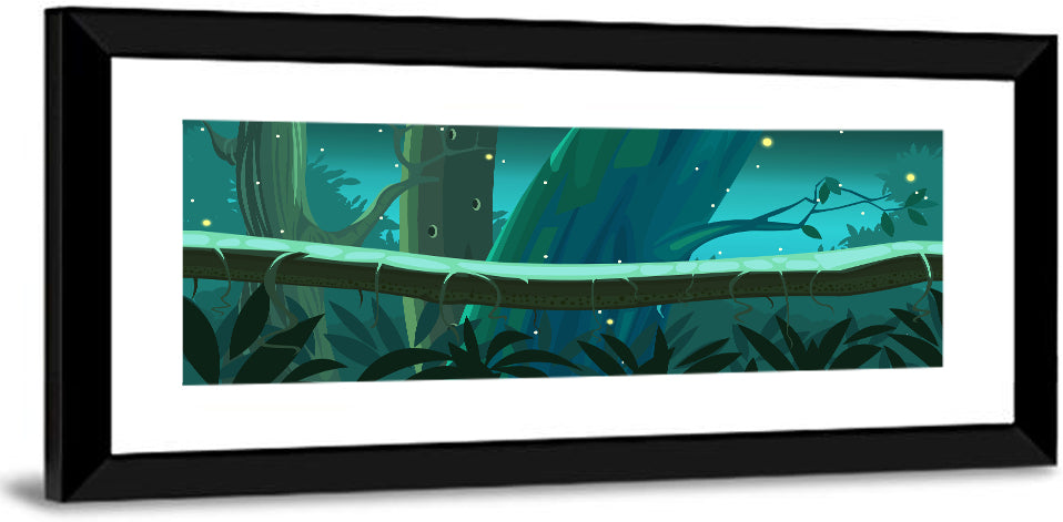Digital Jungle Night Wall Art