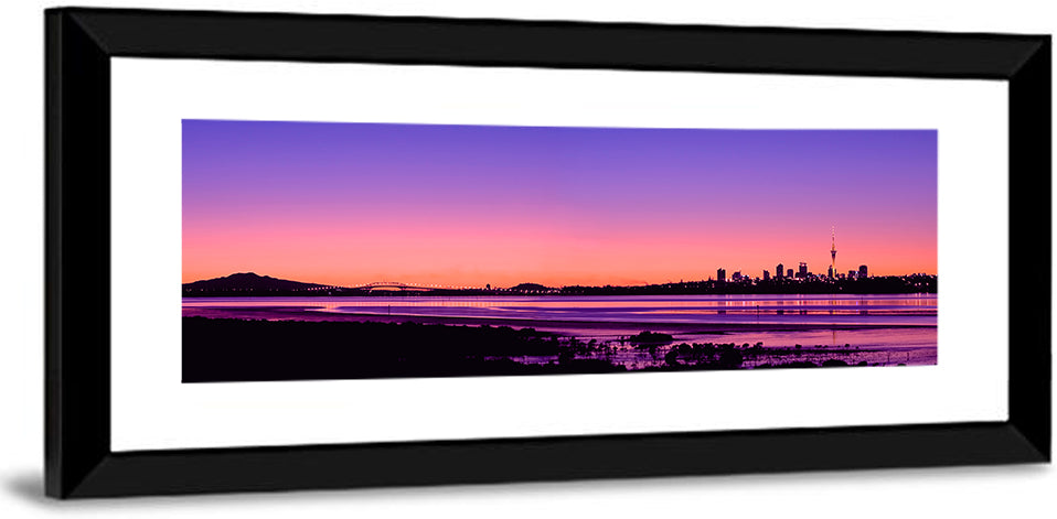 Auckland Skyline at Twilight Wall Art