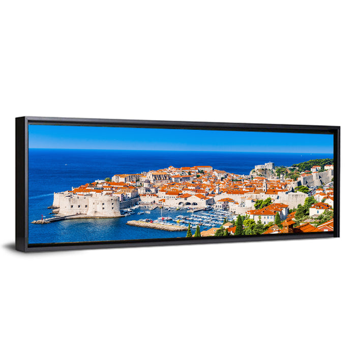 Dubrovnik Old Town View Wall Art as a framed canvas