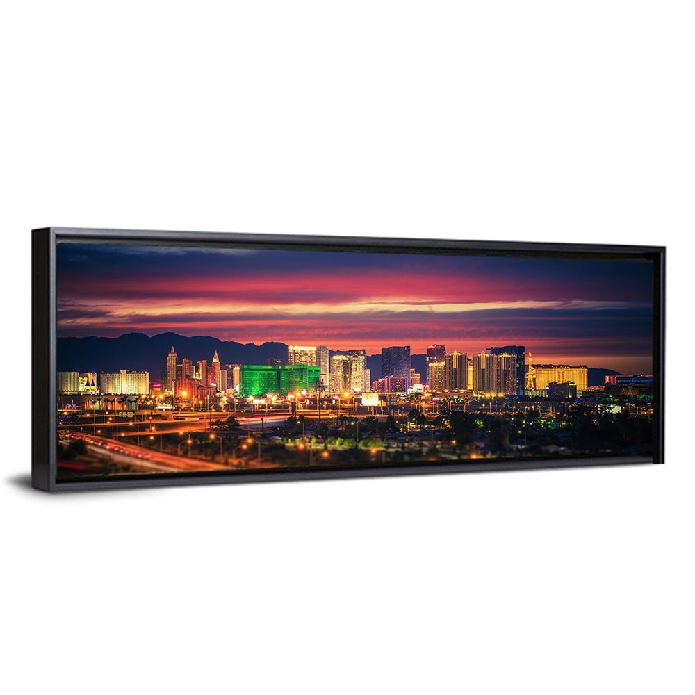Las Vegas Twilight Skyline Wall Art