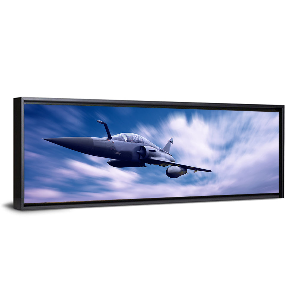Supersonic Fighter Jet Over Ocean Wall Art