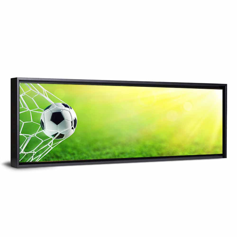 Soccer Ball In Goal Wall Art