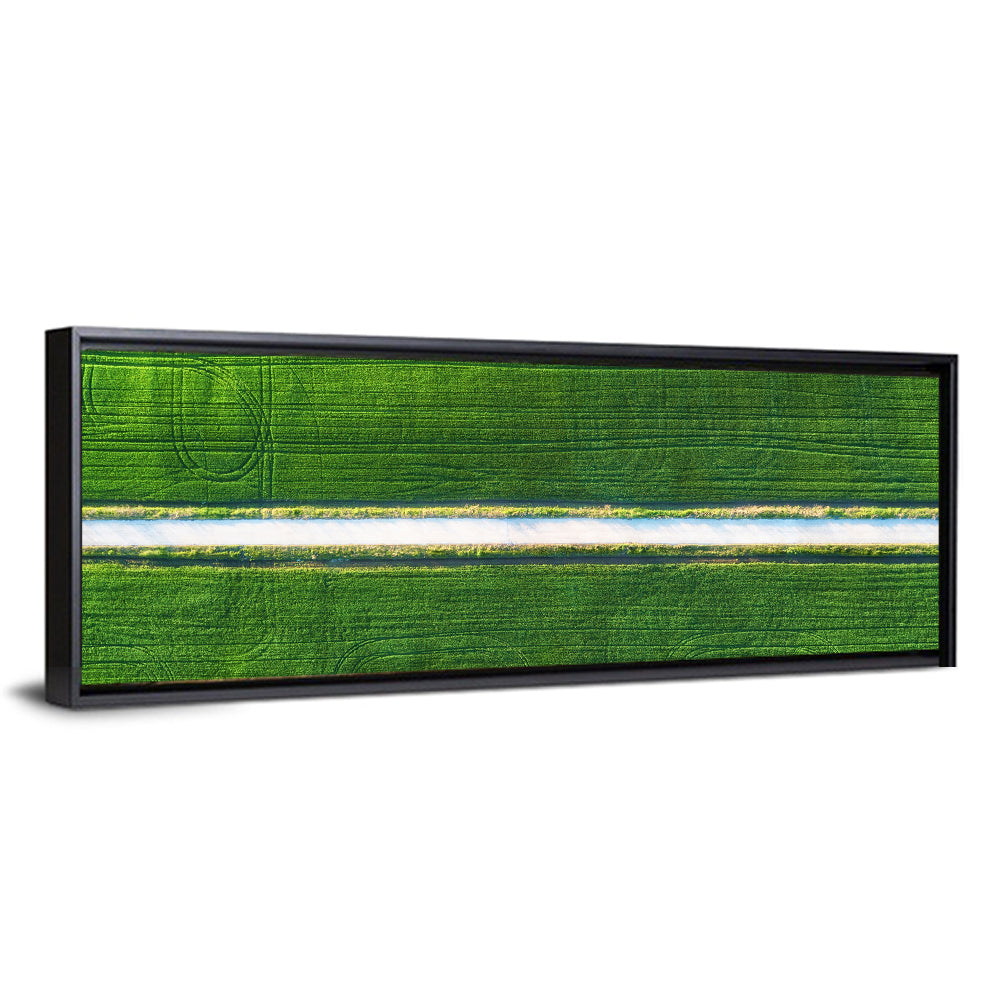 Aerial Irrigation Canal View Wall Art