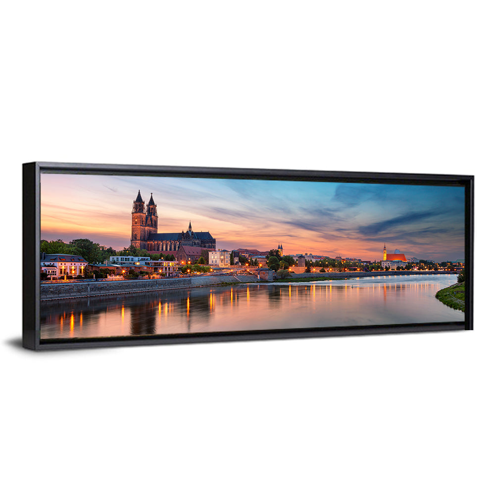 Magdeburg Cathedral at Dusk Wall Art