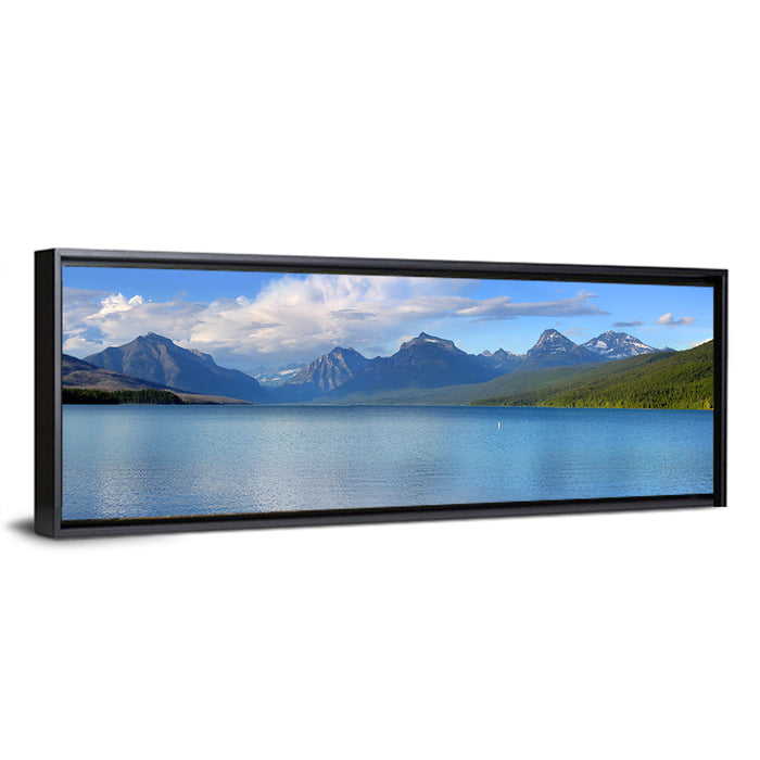 Lake Mcdonald Reflections Wall Art as a framed canvas