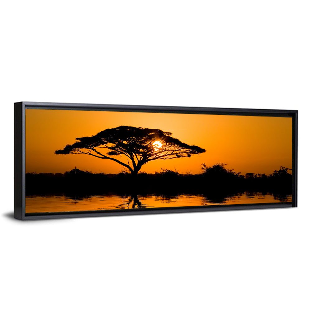 Acacia Tree at Sunrise Wall Art