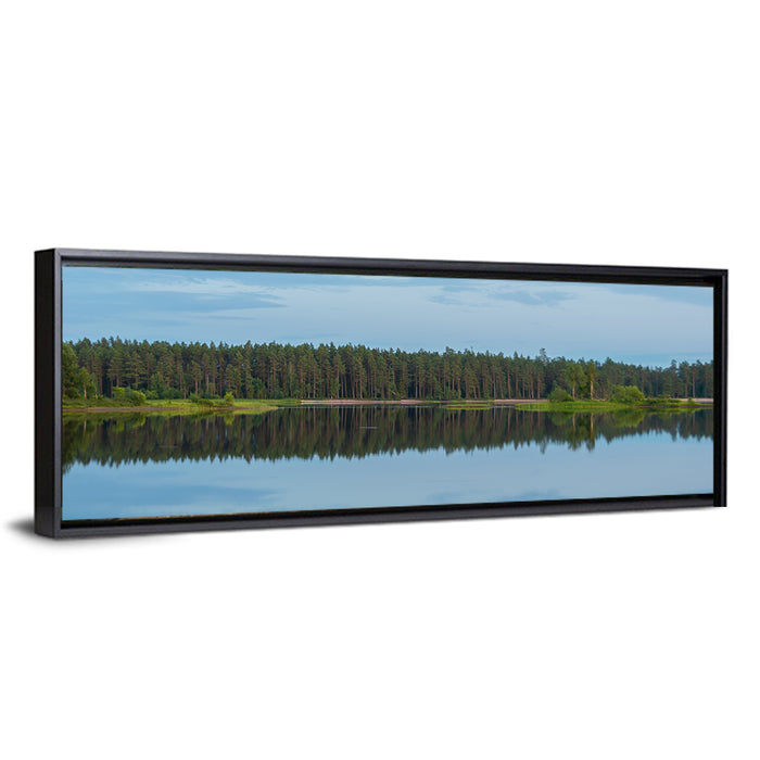 Lake Vanern Moonlight Wall Art as a framed canvas