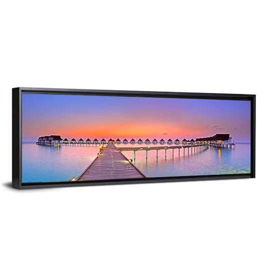 Maldives Island Sunset Wall Art