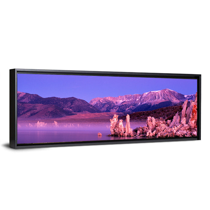 Mono Lake Sunrise Wall Art as a framed canvas