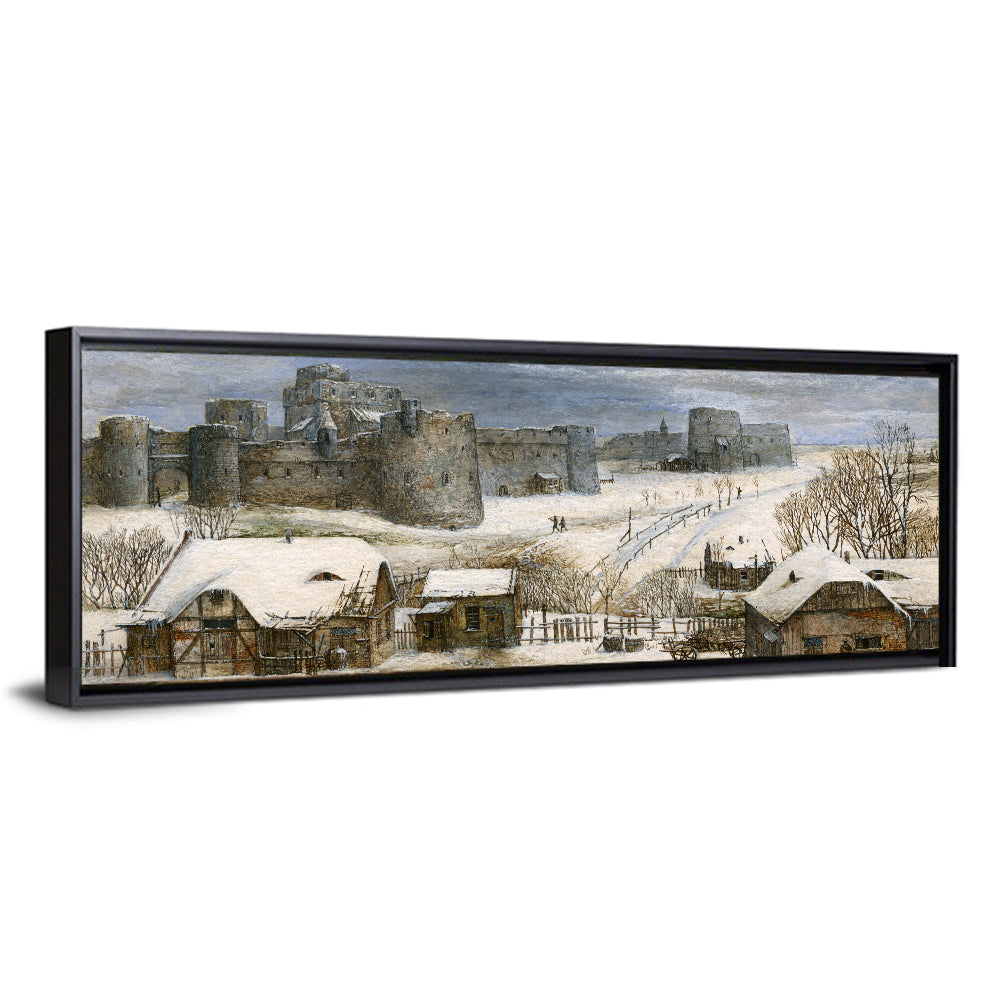 Snowbound Medieval Fortress Wall Art
