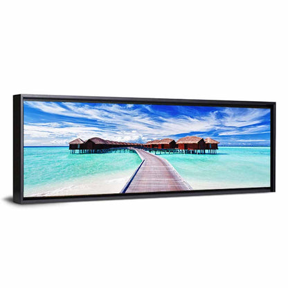 Tourists Villas Maldives Wall Art