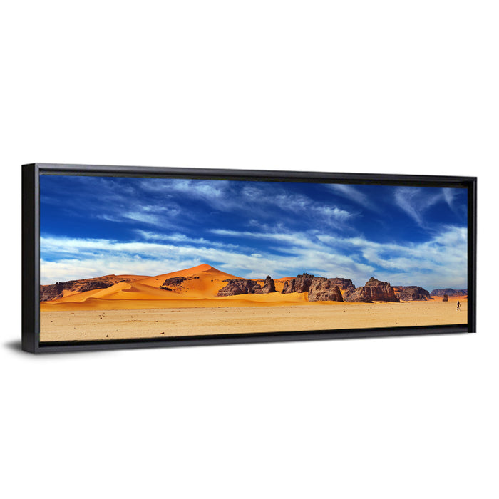 Sahara Sand Dunes Vista Wall Art as a framed canvas