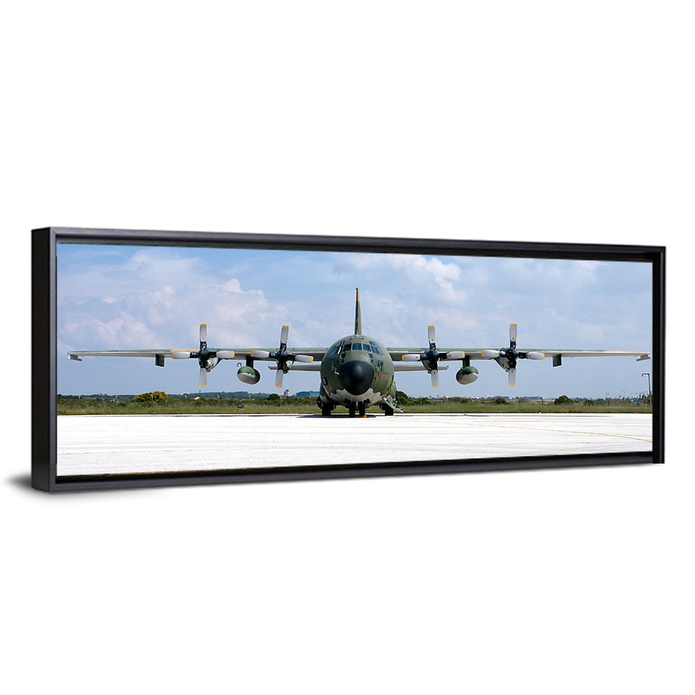 Camo Military Transport Aircraft Wall Art