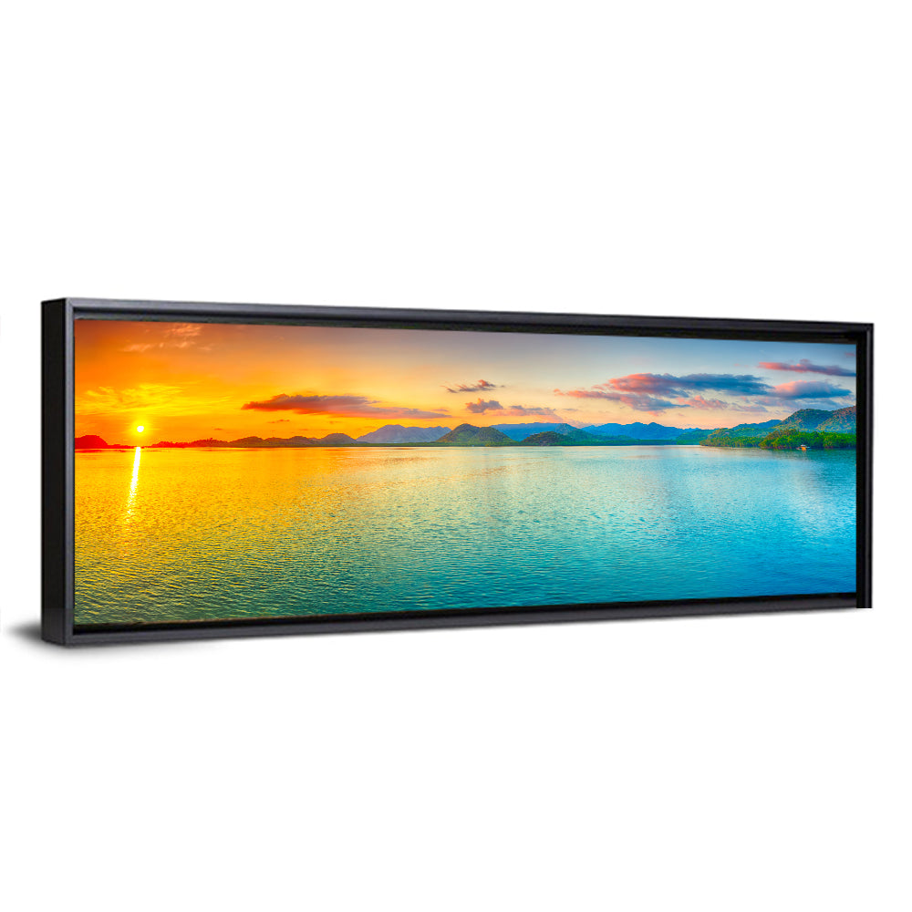 Golden Lake Sunrise Wall Art