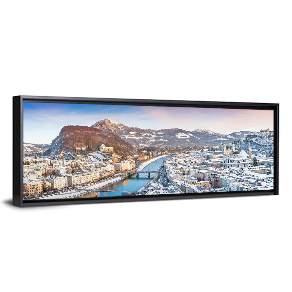 Salzburg Winter Skyline Wall Art