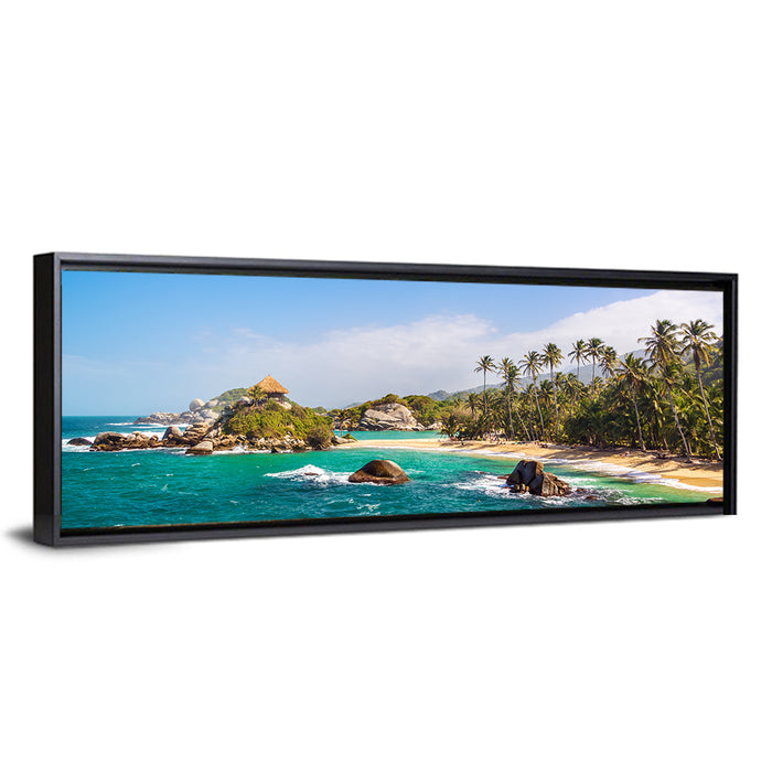 Cabo San Juan Del Guia Beach Wall Art as a framed canvas