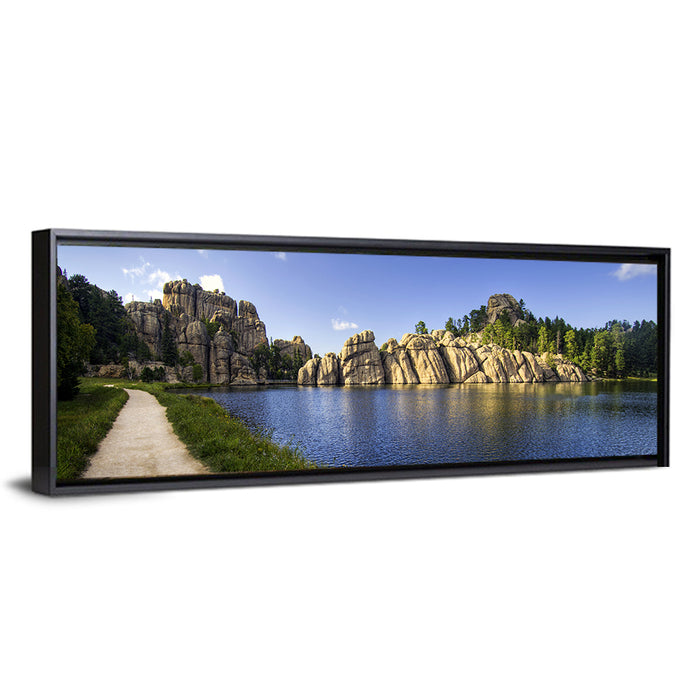 Sylvan Lake Trail, Black Hills Wall Art as a framed canvas