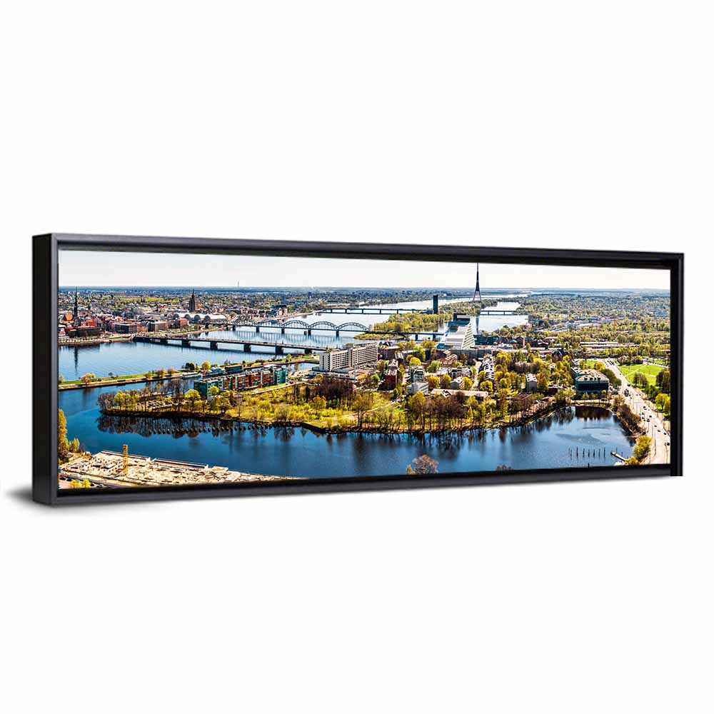 Riga Daugava River View Wall Art
