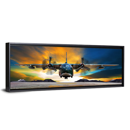 Military Aircraft Landing Wall Art