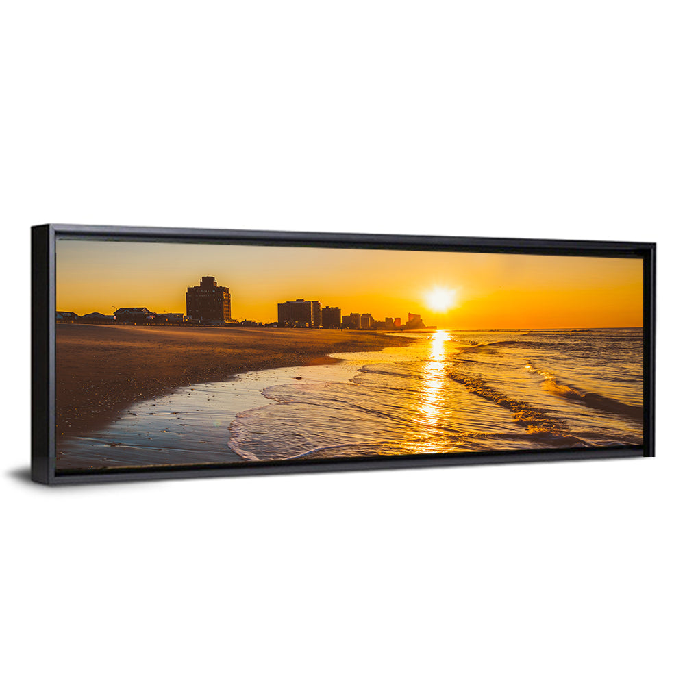 Ventnor Beach Sunrise Reflection Wall Art