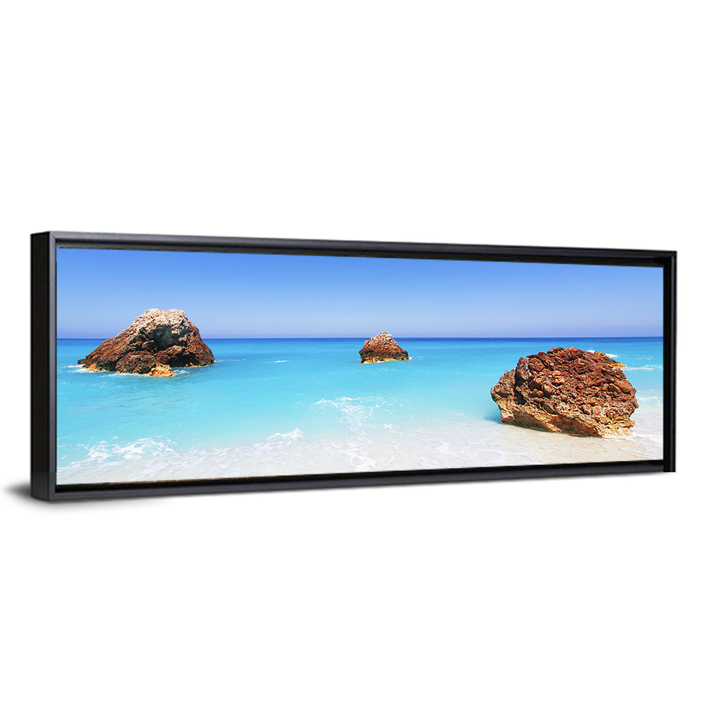 Lefkada Three Rocks Seascape Wall Art