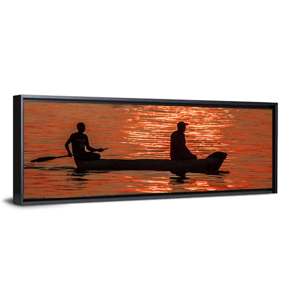 Sailing Boat at Sunset Wall Art