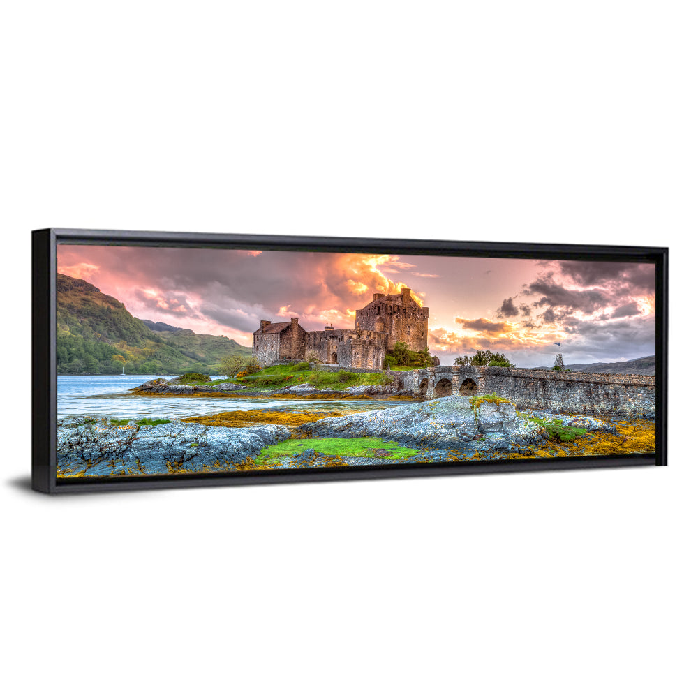 Eilean Donan Castle at Sunset Wall Art