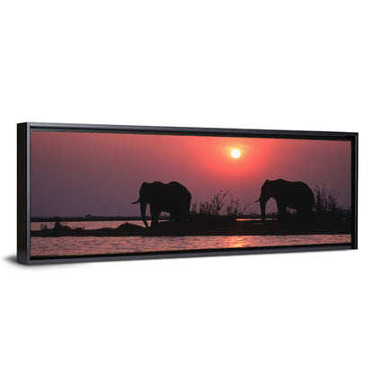 African Elephants Wall Art