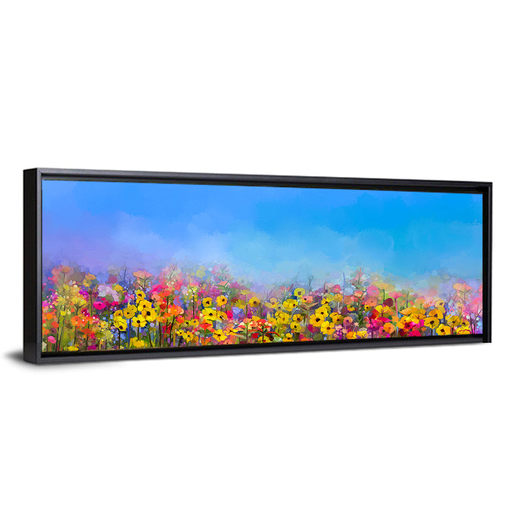 Cornflower and Daisy Meadow Wall Art