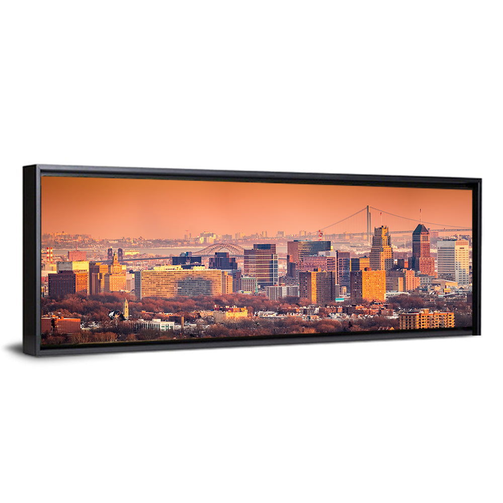 Newark Golden Hour Skyline Wall Art