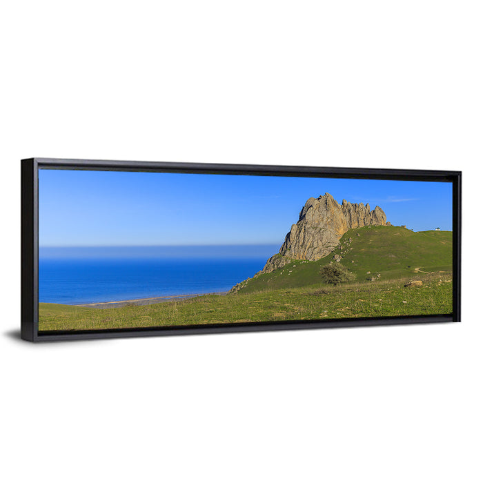 Beshbarmak Mountain Wall Art as a framed canvas