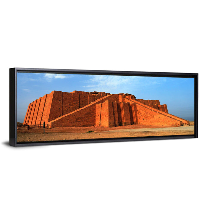Great Ziggurat of Ur Wall Art as a framed canvas