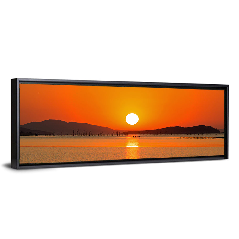 Lake Kariba Sunset Silhouette Wall Art