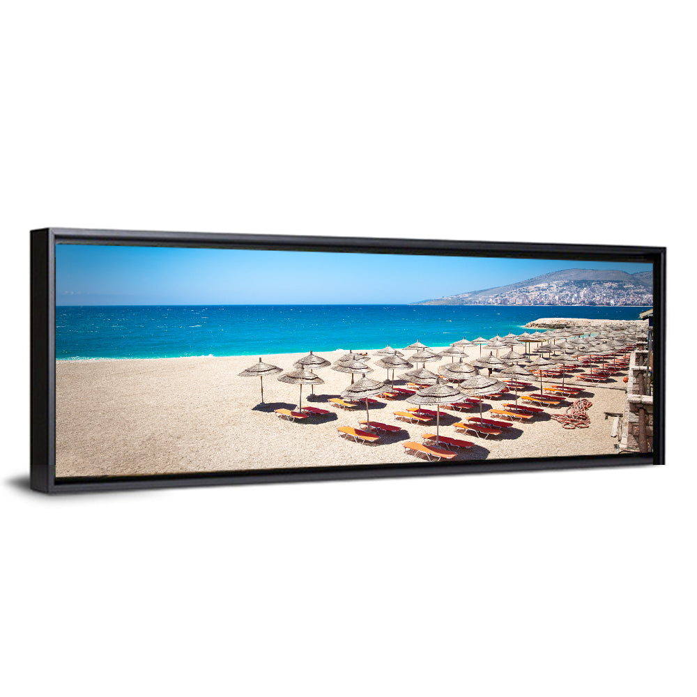 Mango Beach Umbrellas Wall Art