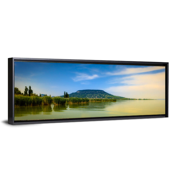 Lake Balaton Wall Art as a framed canvas