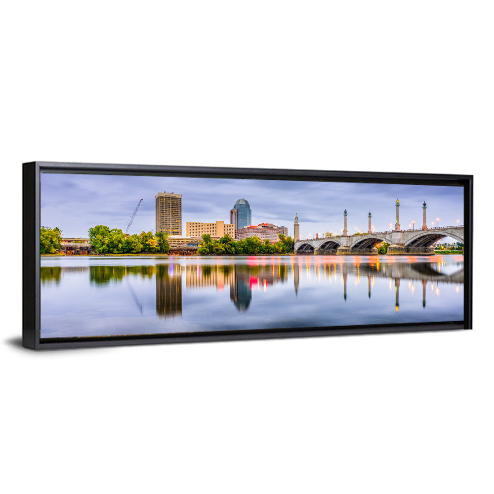 Springfield Memorial Bridge Skyline Wall Art