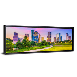 Houston City Skyline Wall Art