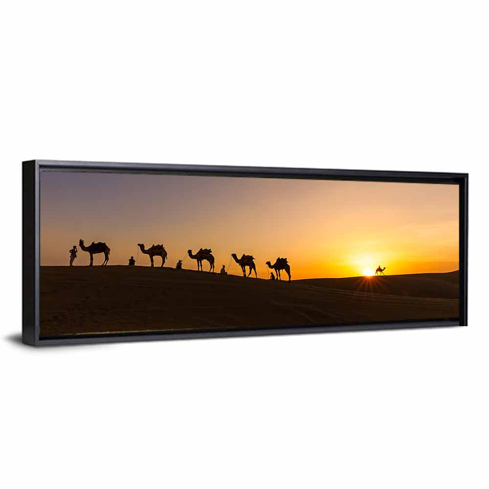 Thar Desert Camel Caravan Wall Art