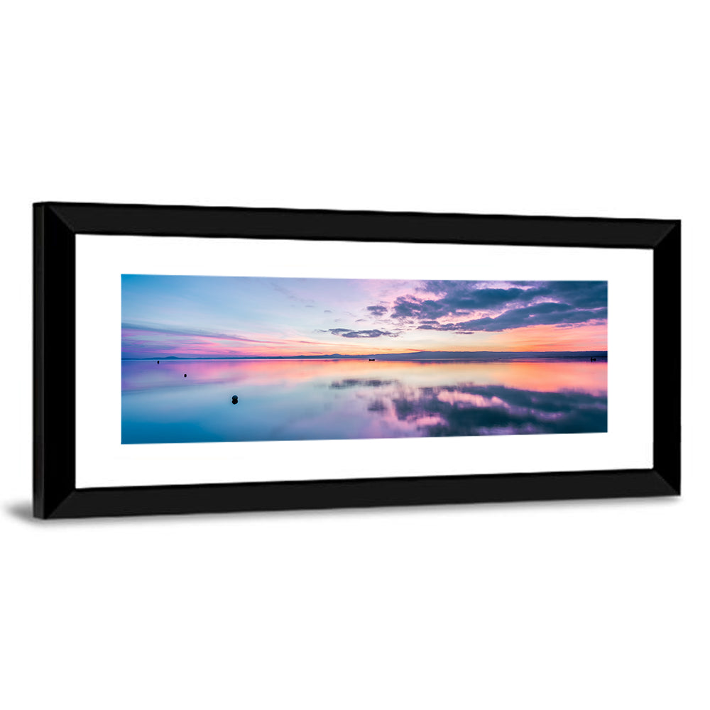 Lake Bolsena Sunset Reflection Wall Art