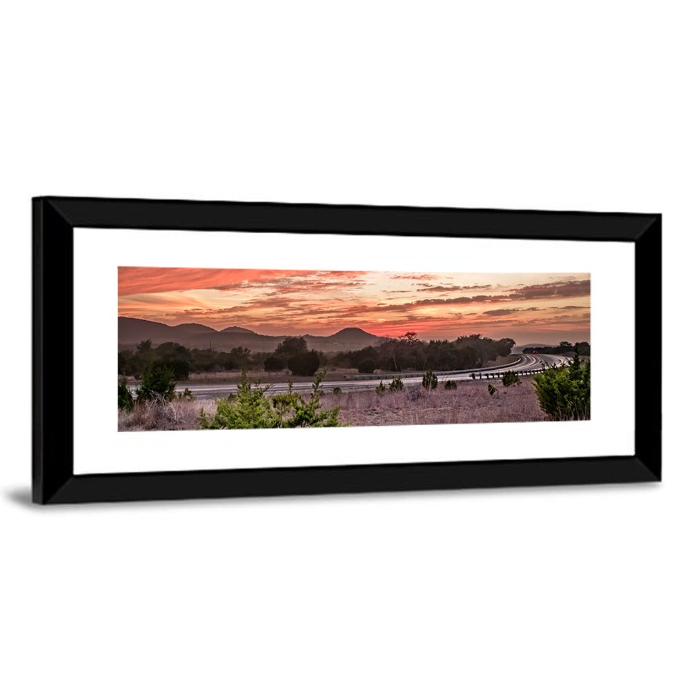 Sunset Curve on Texas Highway 16 Wall Art