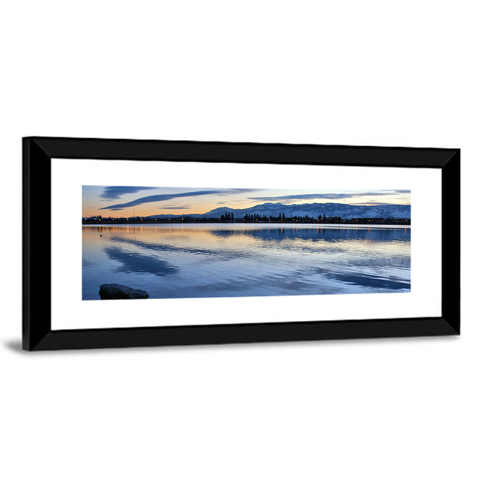 Sparks Marina Twilight Reflection Wall Art as a framed print