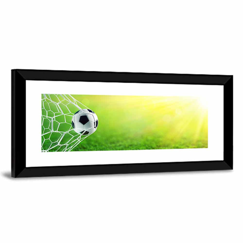 Soccer Ball In Goal Wall Art