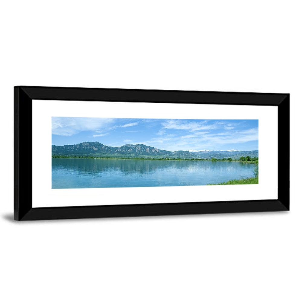 Boulder Reservoir and Flatirons Wall Art