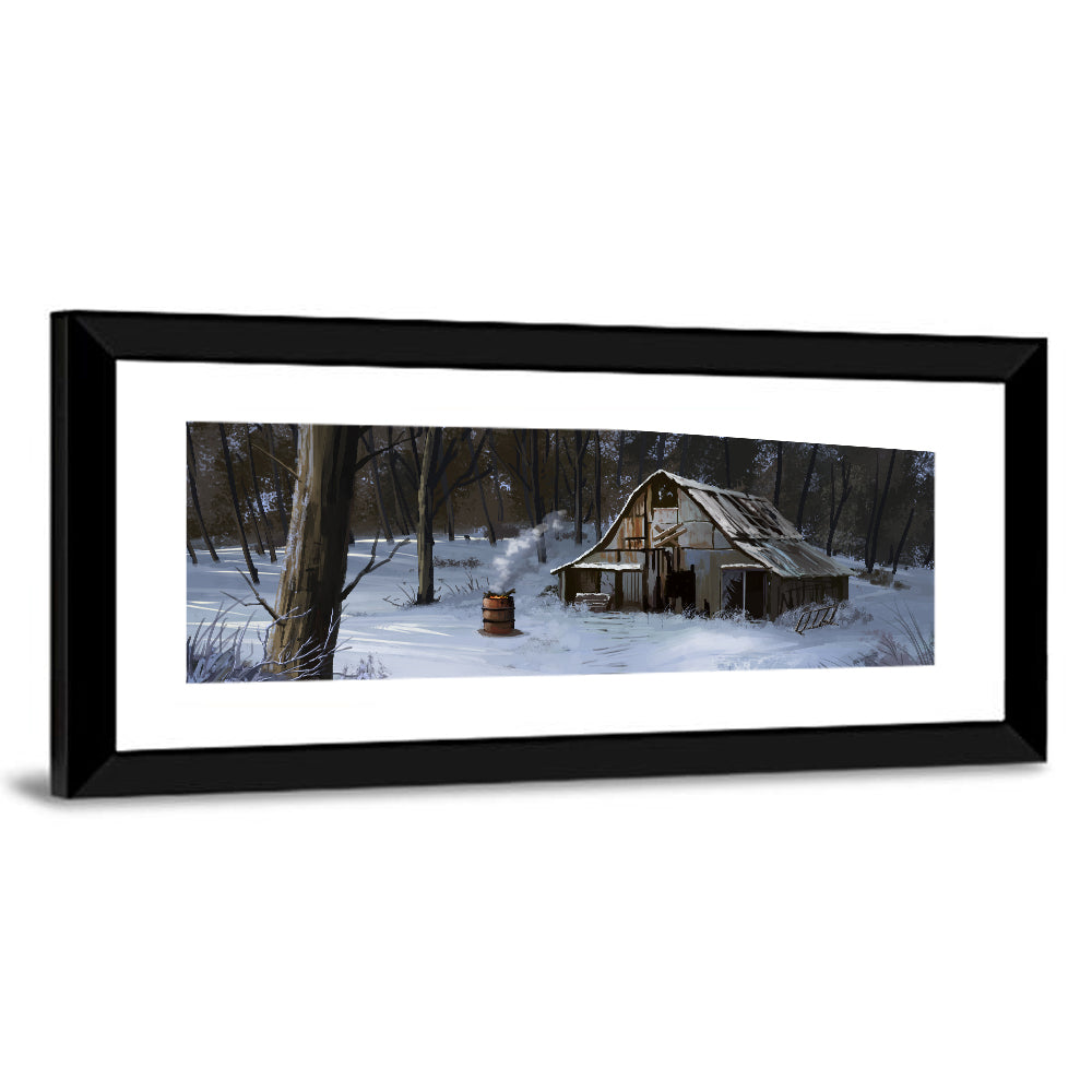 Winter Forest House Wall Art