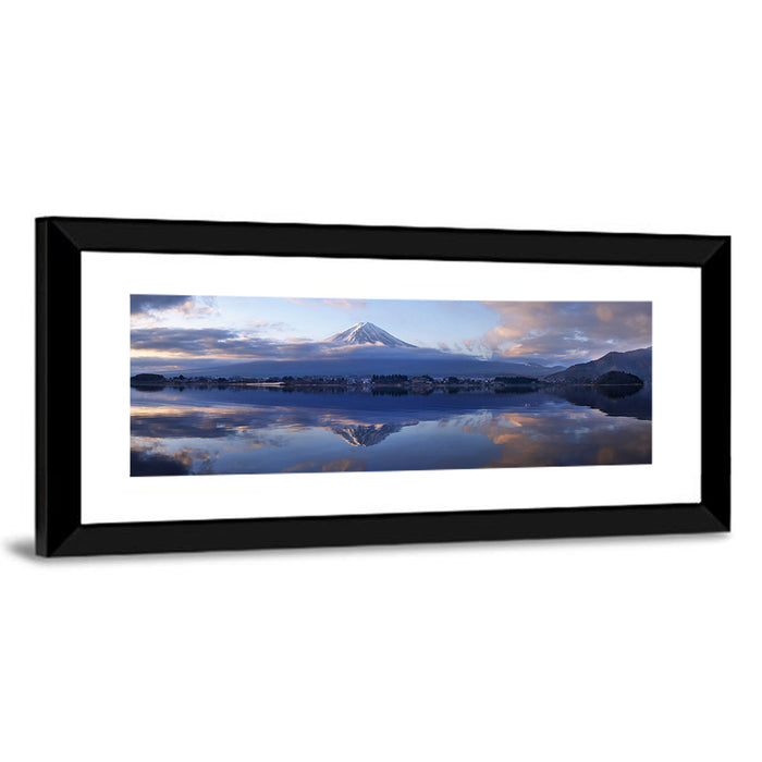 Mount Fuji Reflection at Lake Kawaguchi Wall Art as a framed print