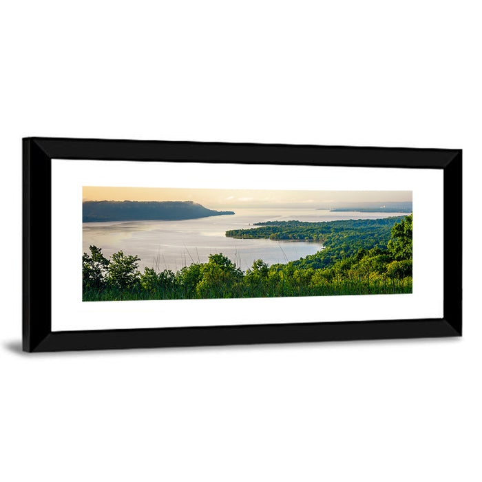 Mississippi River and Lake Pepin Wall Art as a framed print